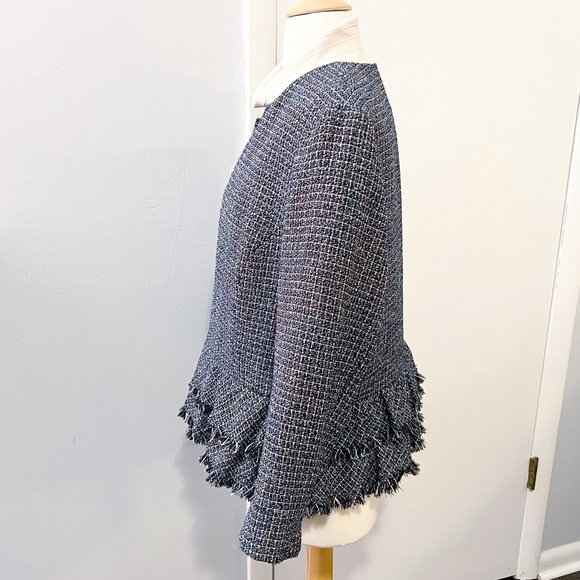 Nine West Metallic Multicolor Jacket With Tiers & Trim, 16 - Picture 3 of 12